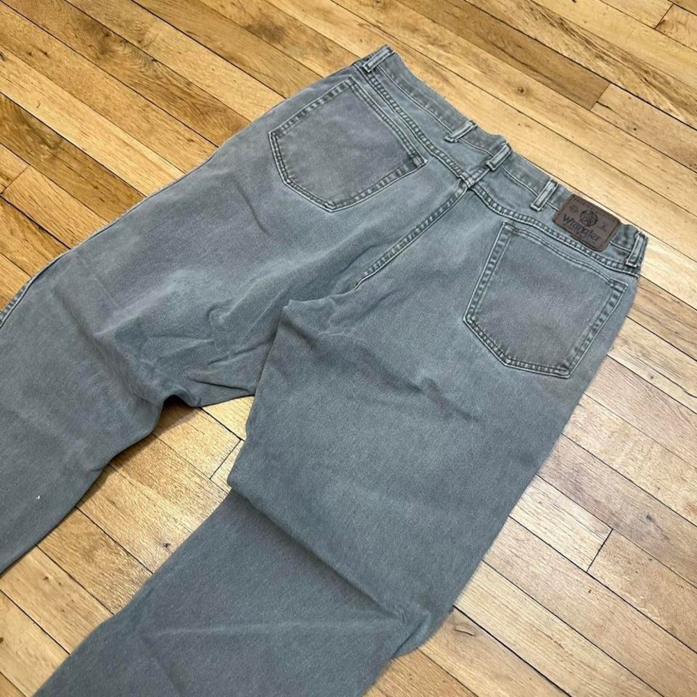 Vintage 90s Wrangler Grey‎ Faded Jeans - Picture 2 of 5